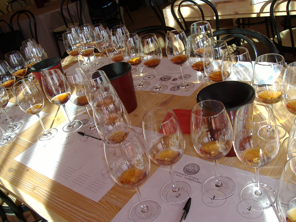 A wine tasting of Vino Santo from Gambellara made with Garganega grapes. by Fabio Ingrosso